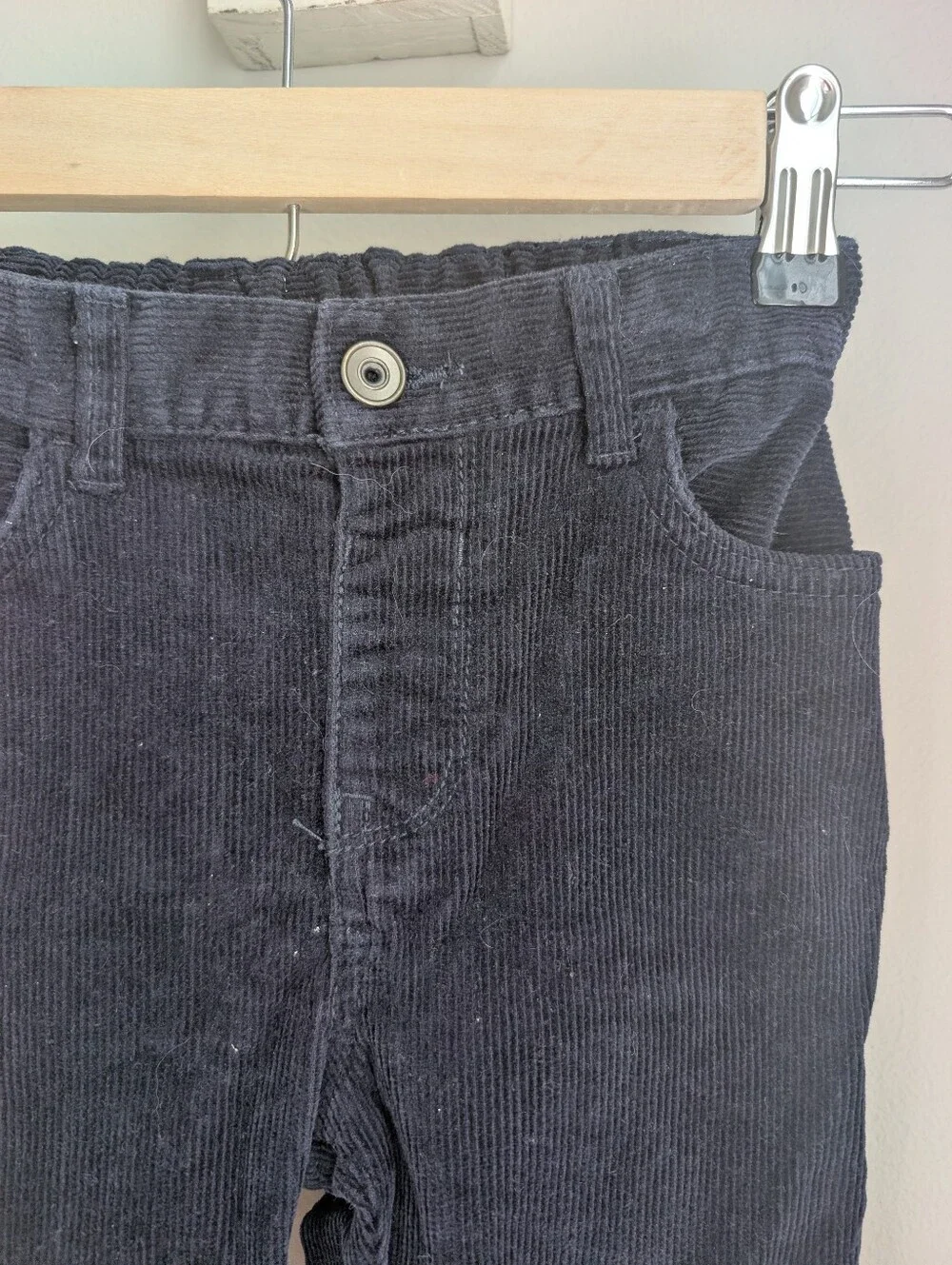 Children's Place Navy Blue Corduroy Dress Pants Size 5T Boys Adjustable Waist